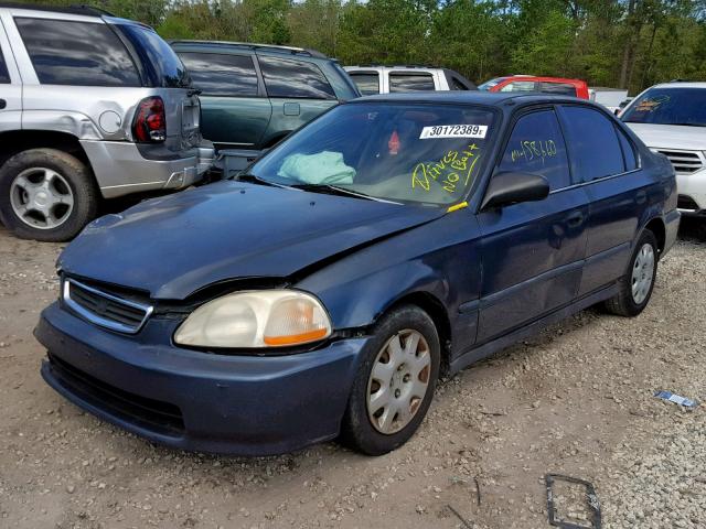 2HGEJ6629WH551371 - 1998 HONDA CIVIC DX GREEN photo 2