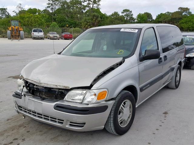 1GNDX03E24D266744 - 2004 CHEVROLET VENTURE GRAY photo 2