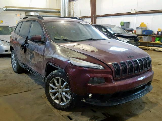 1C4PJMCX0JD597544 - 2018 JEEP CHEROKEE L BURGUNDY photo 1