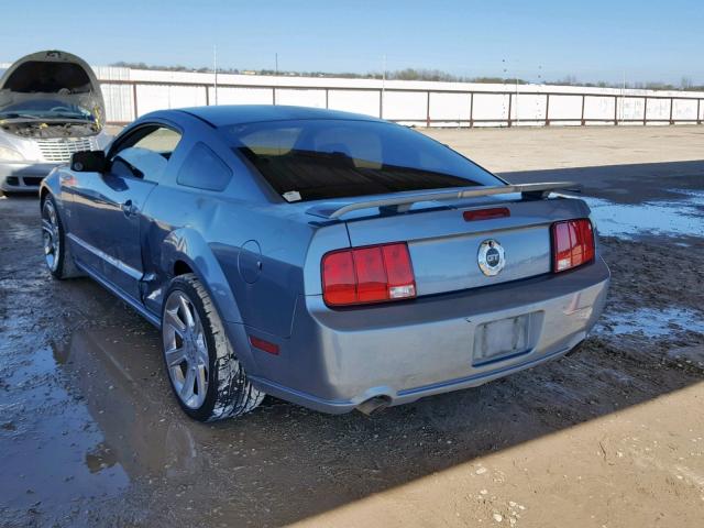 1ZVFT82H355201286 - 2005 FORD MUSTANG GT BLUE photo 3