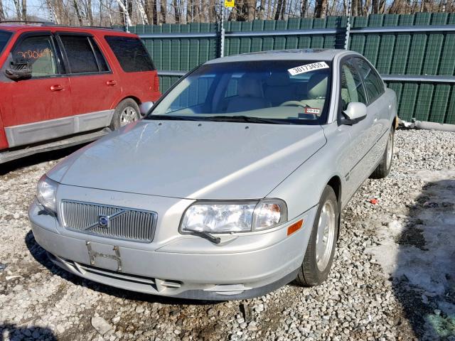 YV1TS92D221263657 - 2002 VOLVO S80 SILVER photo 2