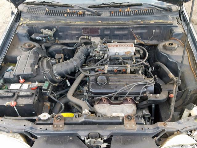 KMHVF22J0LU269386 - 1990 HYUNDAI EXCEL GL BLUE photo 7