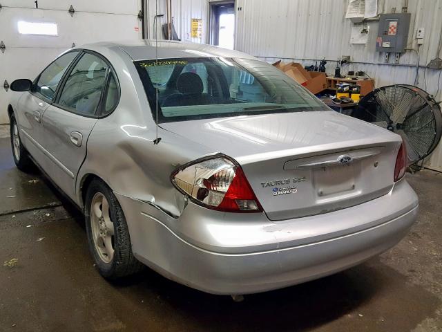 1FAFP55213A182020 - 2003 FORD TAURUS SES SILVER photo 3