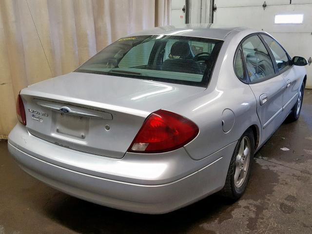 1FAFP55213A182020 - 2003 FORD TAURUS SES SILVER photo 4