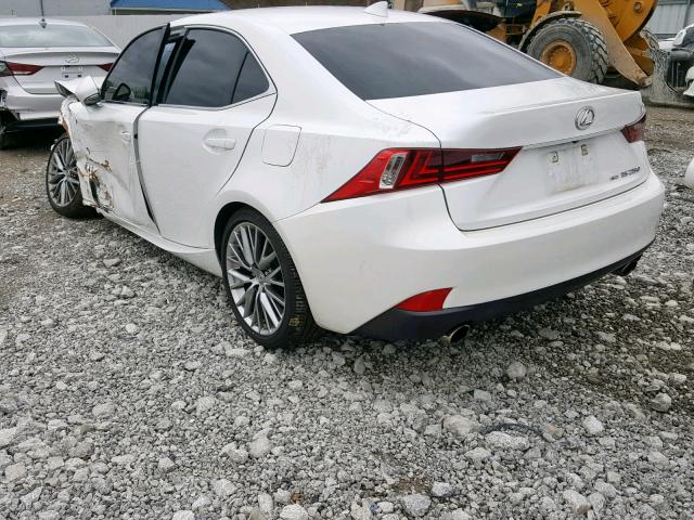 JTHCF1D28E5011575 - 2014 LEXUS IS 250 WHITE photo 3