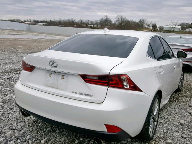 JTHCF1D28E5011575 - 2014 LEXUS IS 250 WHITE photo 4