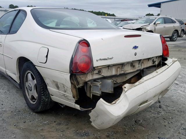 2G1WW12E749151574 - 2004 CHEVROLET MONTE CARL 白色 照片 9
