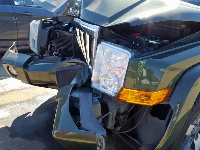 1J8HH48N77C530714 - 2007 JEEP COMMANDER მწვანე ფოტო 9