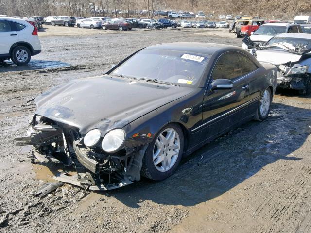 WDBPJ75JX1A014536 - 2001 MERCEDES-BENZ CL 500 BLACK photo 2