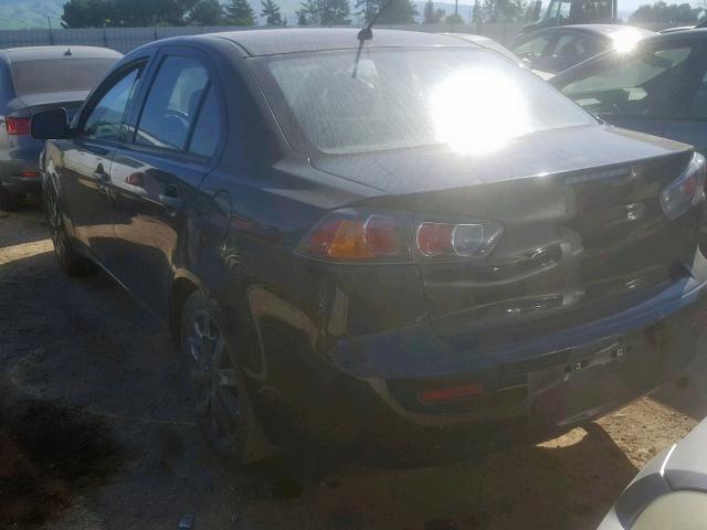 JA3AU16U29U045891 - 2009 MITSUBISHI LANCER DE BLACK photo 3