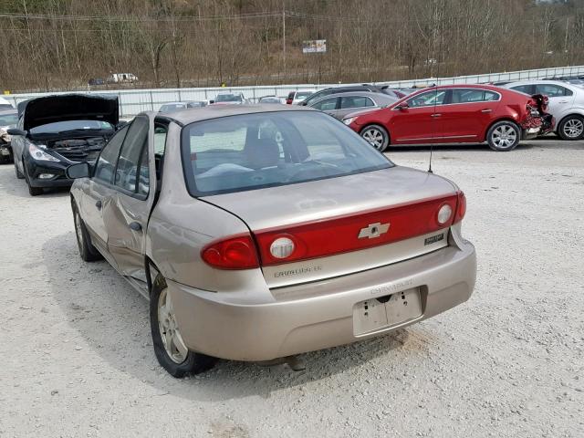 1G1JF52F647153411 - 2004 CHEVROLET CAVALIER L GOLD photo 3