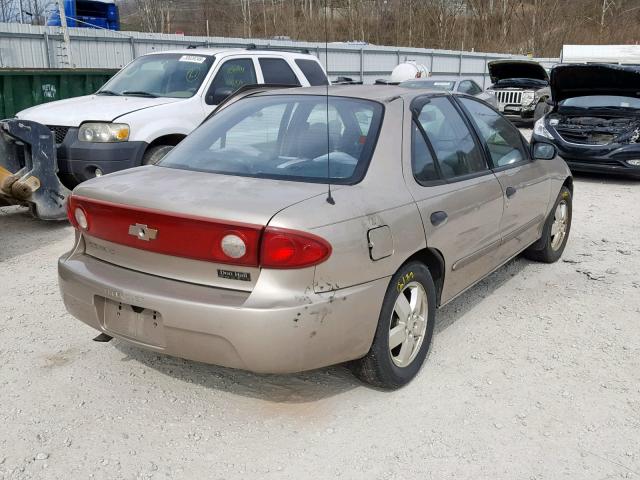 1G1JF52F647153411 - 2004 CHEVROLET CAVALIER L GOLD photo 4