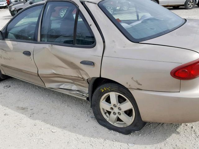 1G1JF52F647153411 - 2004 CHEVROLET CAVALIER L GOLD photo 9