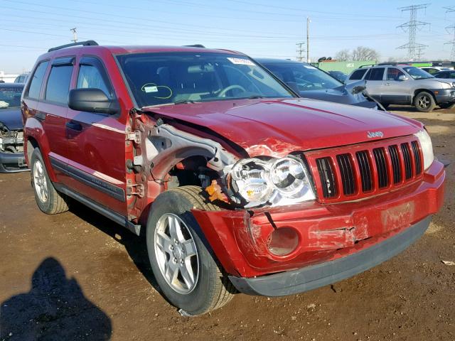 1J4GR48K55C642165 - 2005 JEEP GRAND CHER RED photo 1