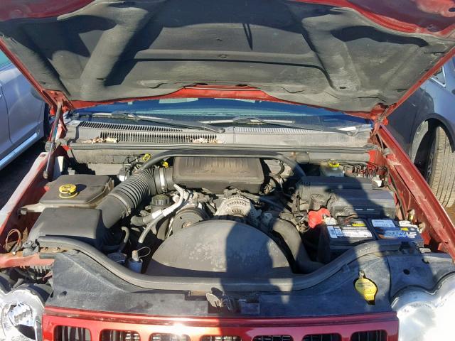 1J4GR48K55C642165 - 2005 JEEP GRAND CHER RED photo 7