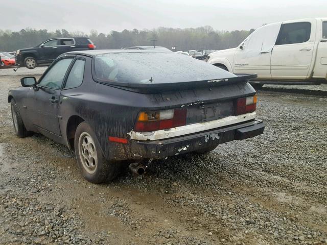 WP0AA0943EN463817 - 1984 PORSCHE 944 BLACK photo 3