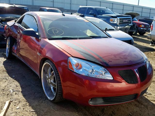 1G2ZH36N384283412 - 2008 PONTIAC G6 GT RED photo 1