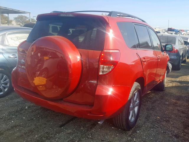 JTMBD31VX76026590 - 2007 TOYOTA RAV4 LIMIT RED photo 4