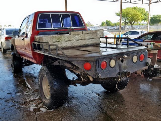 JT4RN13P6P6051520 - 1993 TOYOTA PICKUP 1/2 RED photo 3