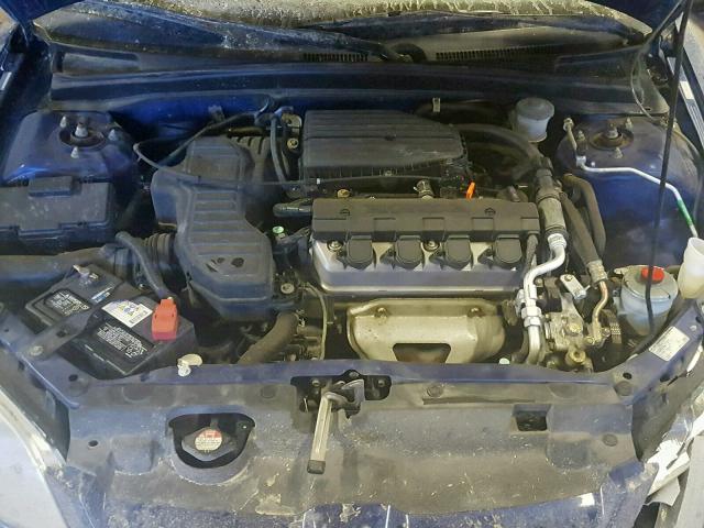 1HGES16384L024091 - 2004 HONDA CIVIC DX V BLUE photo 7