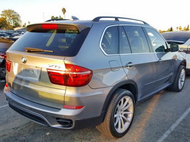 5UXZV8C52CL423288 - 2012 BMW X5 XDRIVE5 GRAY photo 4