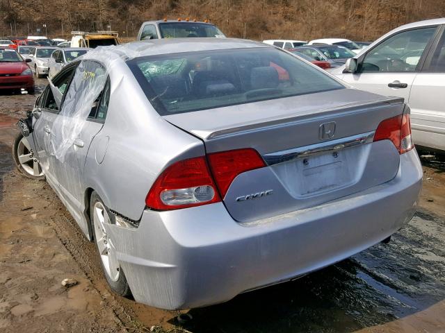 2HGFA166X9H329193 - 2009 HONDA CIVIC LX-S SILVER photo 3