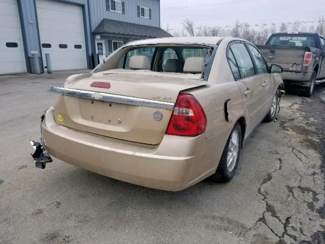 1G1ZT528X5F126460 - 2005 CHEVROLET MALIBU LS GOLD photo 4