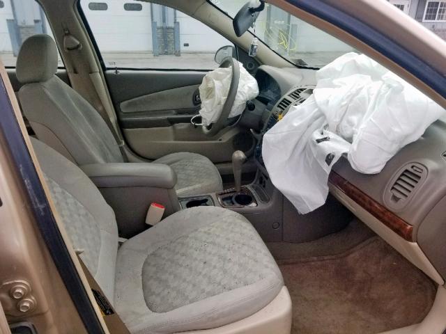 1G1ZT528X5F126460 - 2005 CHEVROLET MALIBU LS GOLD photo 5