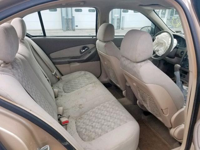 1G1ZT528X5F126460 - 2005 CHEVROLET MALIBU LS GOLD photo 6
