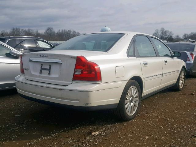 YV1TS592X61430981 - 2006 VOLVO S80 2.5T WHITE photo 4