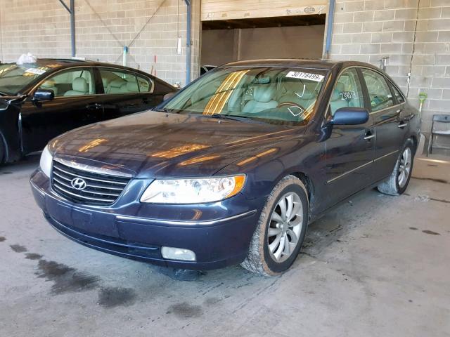 KMHFC46F06A095405 - 2006 HYUNDAI AZERA SE BLUE photo 2