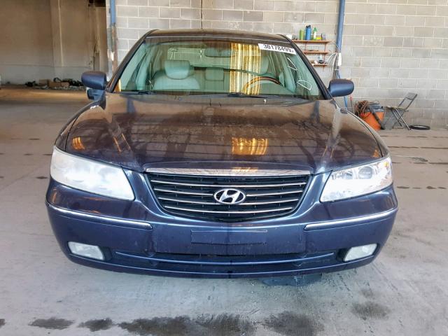 KMHFC46F06A095405 - 2006 HYUNDAI AZERA SE BLUE photo 9