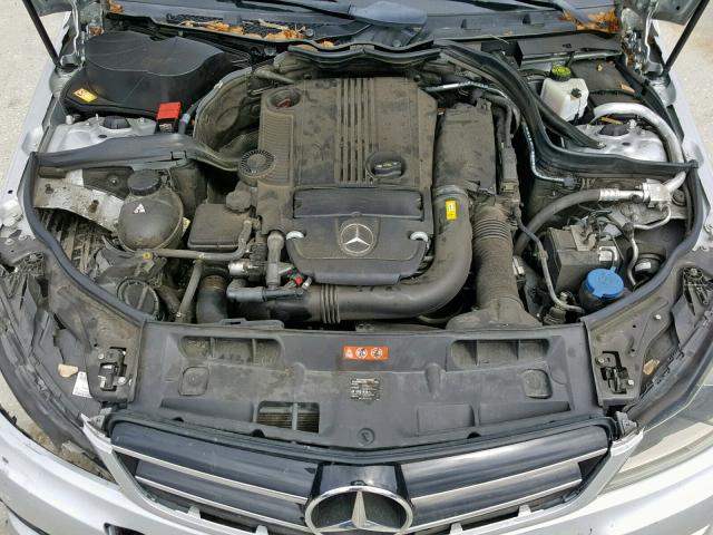 WDDGJ4HB1EG169618 - 2014 MERCEDES-BENZ C 250 SILVER photo 7