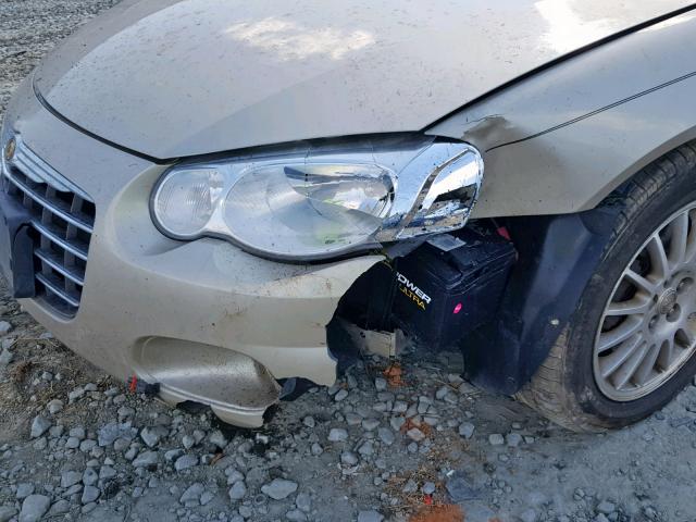 1C3EL55R86N108660 - 2006 CHRYSLER SEBRING TO BEIGE photo 9