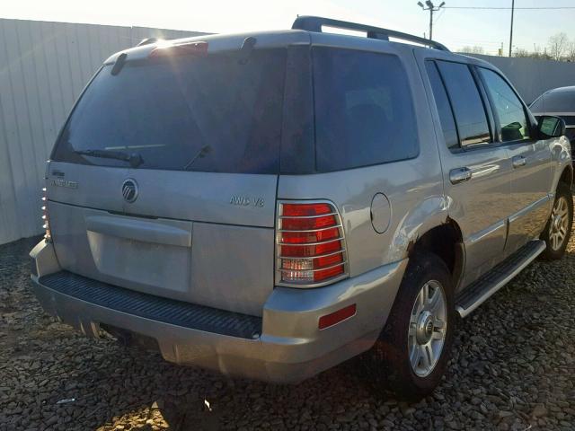 4M2ZU86W43ZJ27527 - 2003 MERCURY MOUNTAINEE SILVER photo 4