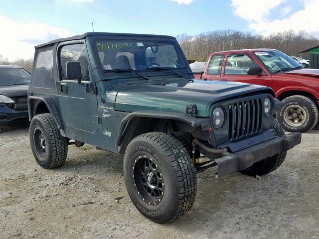 1J4FY19S4XP464675 - 1999 JEEP WRANGLER / GREEN photo 1