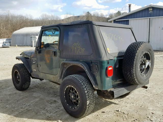 1J4FY19S4XP464675 - 1999 JEEP WRANGLER / GREEN photo 3