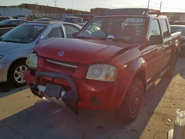 1N6ED27T84C413761 - 2004 NISSAN FRONTIER C RED photo 2