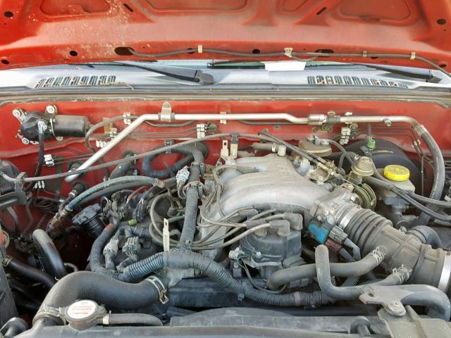 1N6ED27T84C413761 - 2004 NISSAN FRONTIER C RED photo 7