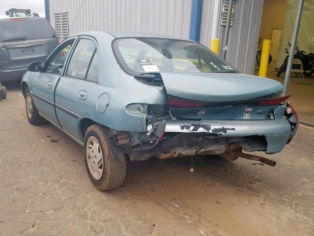 1FAFP10P0XW122749 - 1999 FORD ESCORT LX BLUE photo 3