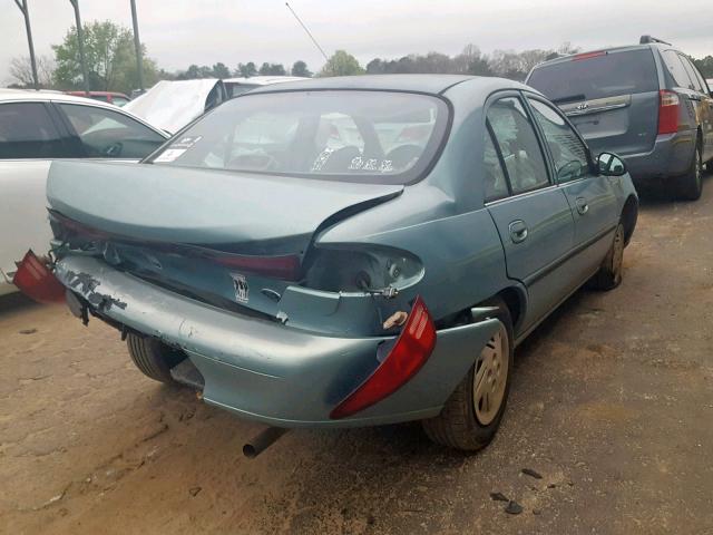 1FAFP10P0XW122749 - 1999 FORD ESCORT LX BLUE photo 4