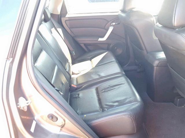 5J8TB18507A022888 - 2007 ACURA RDX TECHNO GRAY photo 6