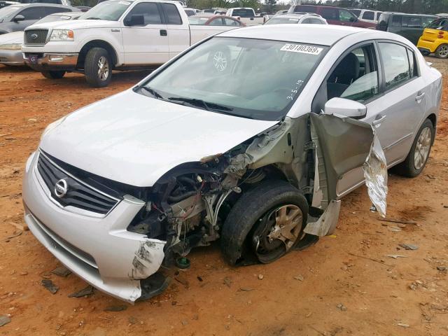 3N1AB6AP1BL605568 - 2011 NISSAN SENTRA 2.0 SILVER photo 2