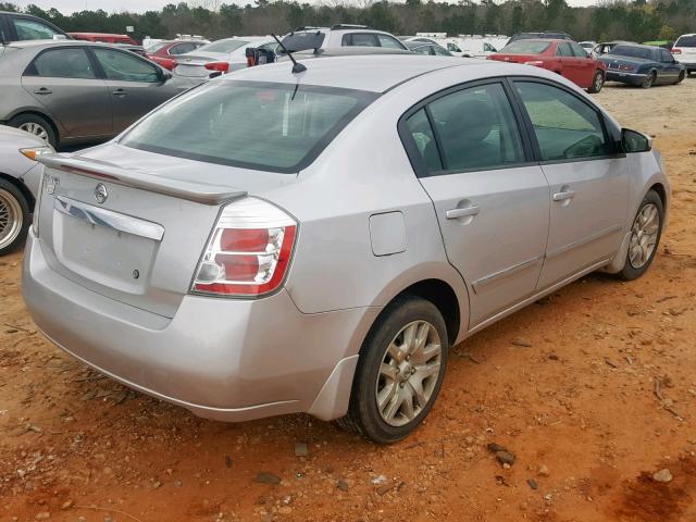 3N1AB6AP1BL605568 - 2011 NISSAN SENTRA 2.0 SILVER photo 4