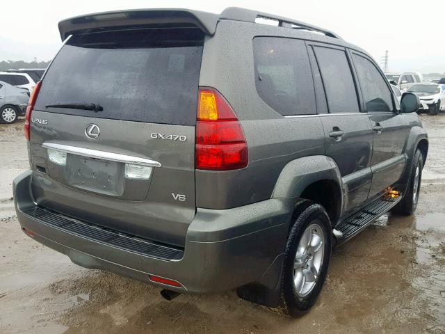 JTJBT20X960098248 - 2006 LEXUS GX 470 GRAY photo 4