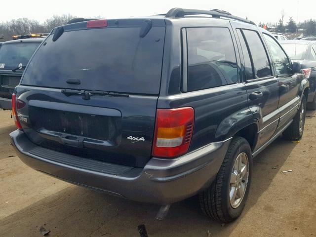 1J4GW48S84C277813 - 2004 JEEP GRAND CHER GRAY photo 4