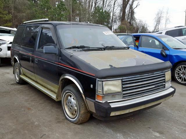 2P4FH4136JR625993 - 1988 PLYMOUTH VOYAGER SE BLACK photo 1