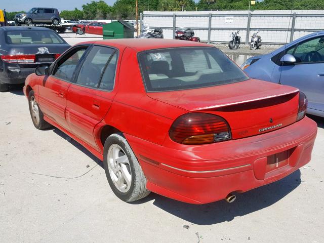 1G2NE52M1WC762530 - 1998 PONTIAC GRAND AM S RED photo 3