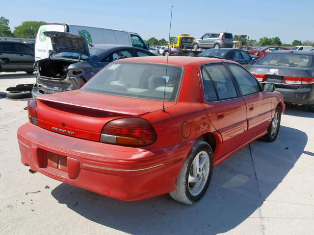 1G2NE52M1WC762530 - 1998 PONTIAC GRAND AM S RED photo 4