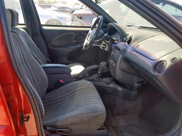 1G2NE52M1WC762530 - 1998 PONTIAC GRAND AM S RED photo 5